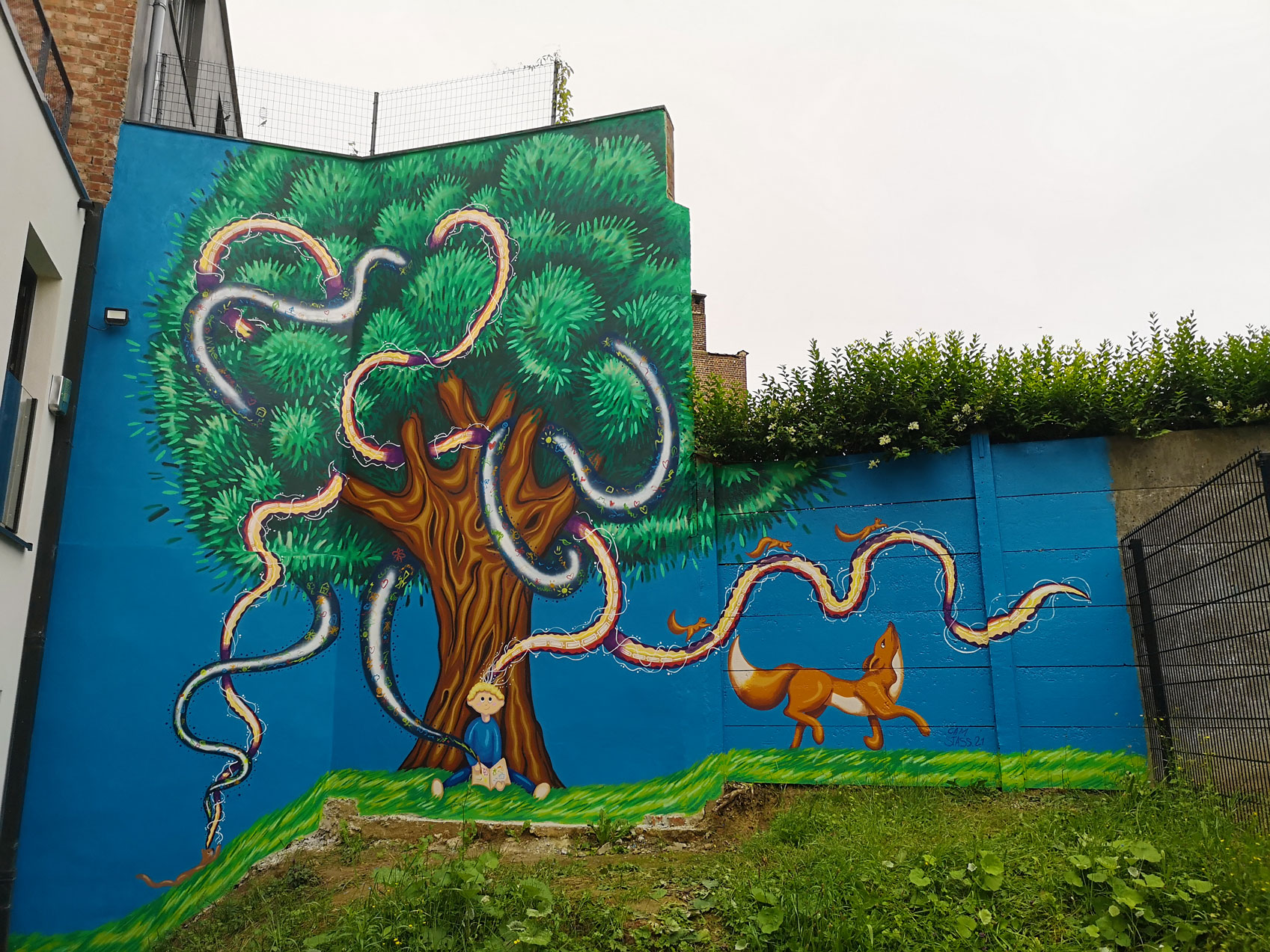 A Kid, Art and Nature, mural